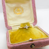 18ct Yellow Gold Marquise & Baguette Cut Diamond Dress Ring London 2000