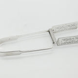Georgian Sterling Silver Asparagus Tongs 1835 London J & A Savory Antique