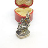 St George Slaying Dragon Sterling Silver Intaglio Centurion Seal Fob Antique