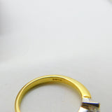 18ct Yellow Gold Marquise & Baguette Cut Diamond Dress Ring London 2000