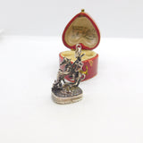 St George Slaying Dragon Sterling Silver Intaglio Centurion Seal Fob Antique