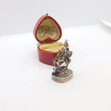 St George Slaying Dragon Sterling Silver Intaglio Centurion Seal Fob Antique