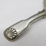William IV Sterling Silver Queens Pattern Caddy Spoon Antique 1834 Birmingham