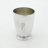 Victorian French Sterling Silver Modernist Drinking Beaker Antique c1900