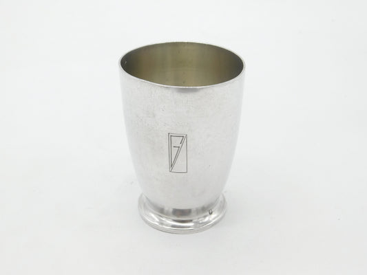 Victorian French Sterling Silver Modernist Drinking Beaker Antique c1900