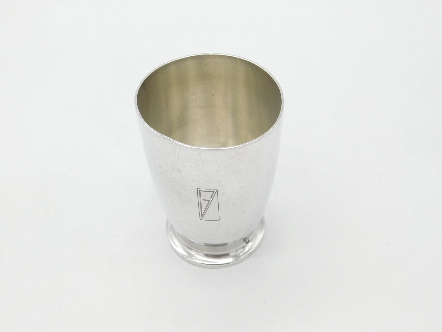 Victorian French Sterling Silver Modernist Drinking Beaker Antique c1900