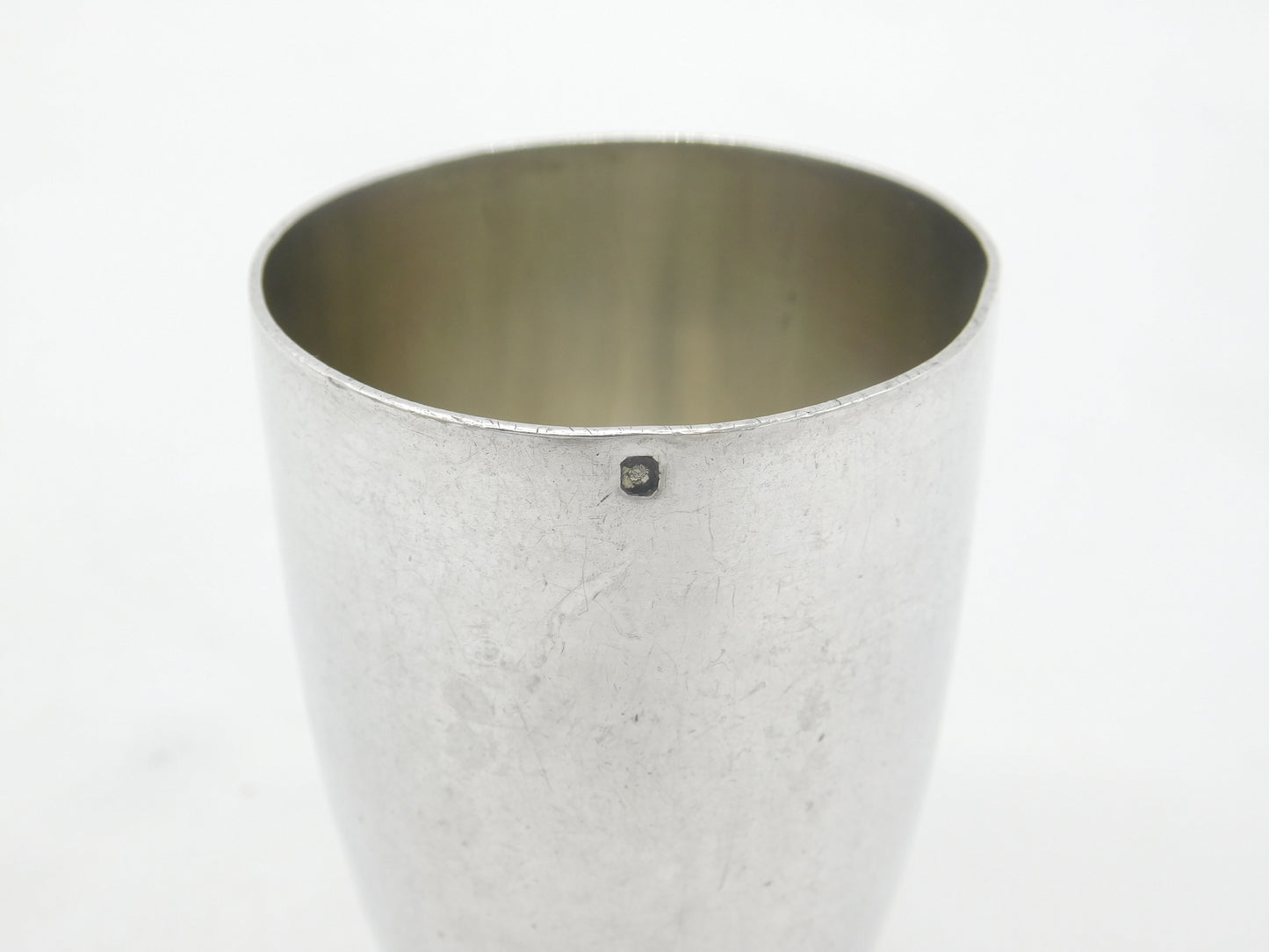 Victorian French Sterling Silver Modernist Drinking Beaker Antique c1900