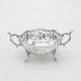 Edwardian Sterling Silver Pierced Sweet Treat Dish Antique 1905 London