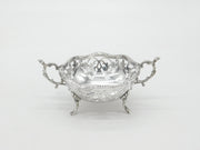 Edwardian Sterling Silver Pierced Sweet Treat Dish Antique 1905 London