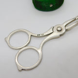 Edwardian Sterling Silver Bird Claw Sugar Nips Antique 1907 Sheffield