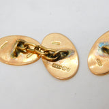 Victorian Pair of 9ct Rose Gold Floral Gents Cufflinks Antique 1898 Birmingham