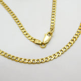 Curb Link 9ct Gold Curb Link Chain Necklace 50.3cm / 19.8" Vintage c1980