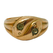 Edwardian 9ct Rose Gold Crossover Snake Serpent Ring Antique 1910 Chester
