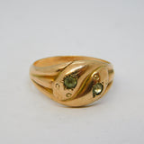 Edwardian 9ct Rose Gold Crossover Snake Serpent Ring Antique 1910 Chester