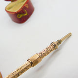Victorian 9ct Yellow Gold Cased, Bloodstone Seal Top Propelling Pencil c1880