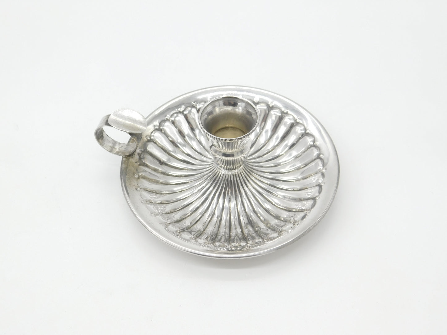 German .800 Silver Chamberstick & Ashtray Antique c1920 Art Deco