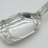 George III Sterling Silver Floral Tea Caddy Spoon Antique 1809 Birmingham