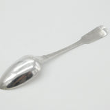 Victorian Irish Sterling Silver Griffin Crest Serving Spoon 1840 Dublin Antique