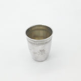 Victorian French Sterling Silver Monogram Drinking Beaker Antique c1880