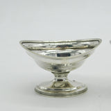 George III Sterling Silver Pedestal Salt Cellars Pair Antique 1800 London