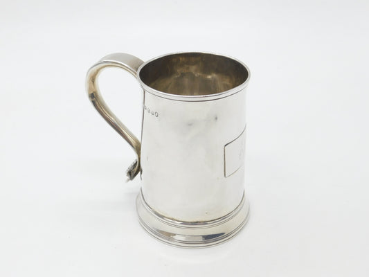 Georgian Sterling Silver Tankard Mug 1811 London Peter & William Bateman