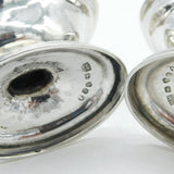 George III Sterling Silver Pedestal Salt Cellars Pair Antique 1800 London