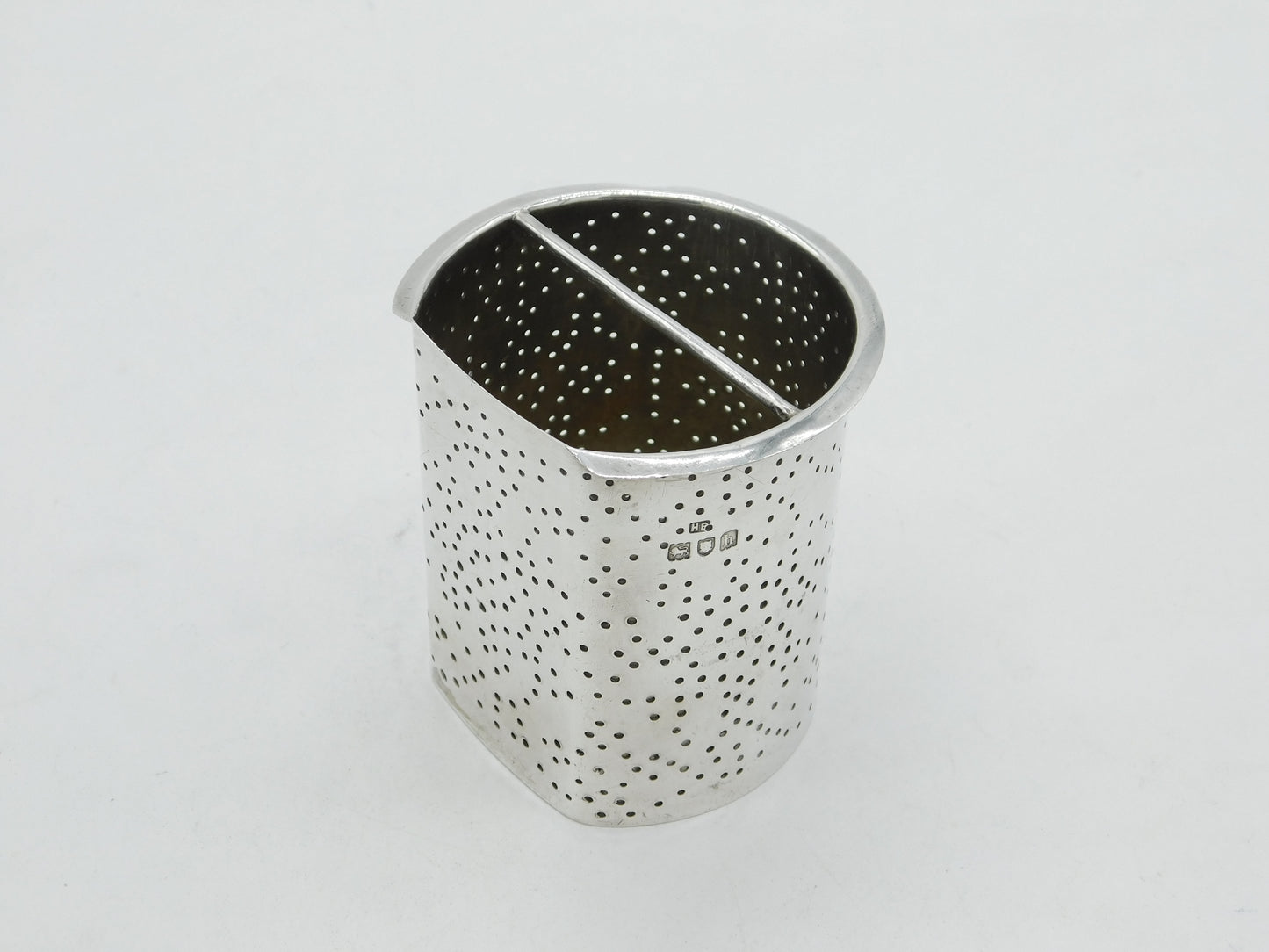 Edwardian Sterling Silver Cylinder Tea Strainer Antique 1903 London