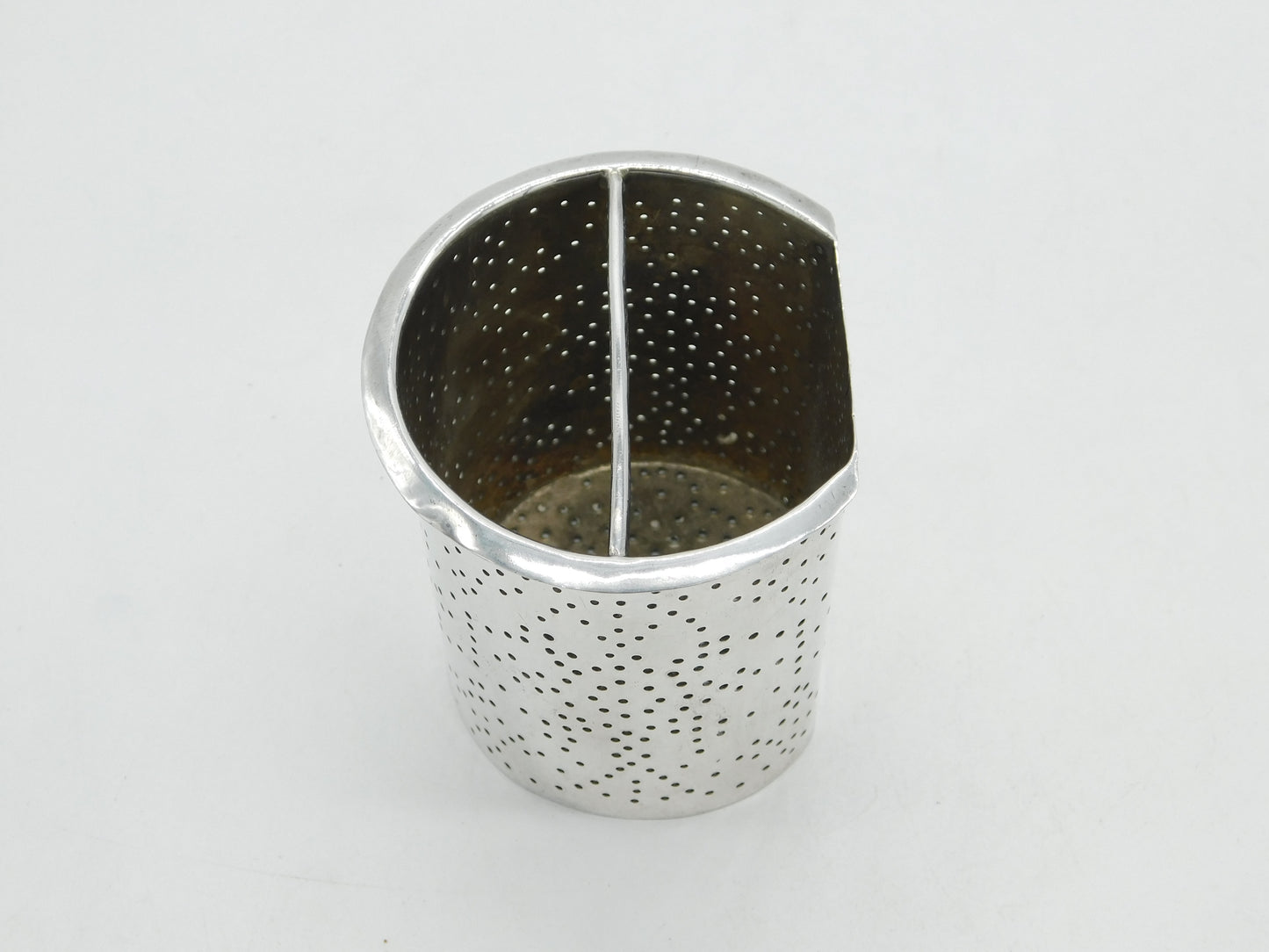 Edwardian Sterling Silver Cylinder Tea Strainer Antique 1903 London