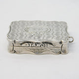 Nathaniel Mills Victorian Sterling Silver Vinaigrette Antique 1855 Birmingham