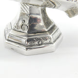 Victorian Dutch Sterling Silver Sugar Scuttle Floral Pattern c1890 Antique