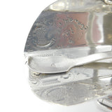 Victorian Dutch Sterling Silver Sugar Scuttle Floral Pattern c1890 Antique