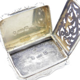 Nathaniel Mills Victorian Sterling Silver Vinaigrette Antique 1855 Birmingham
