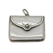Edwardian Sterling Silver Envelope Form Stamp Holder Fob Antique 1903 Birmingham
