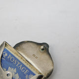 Edwardian Sterling Silver Envelope Form Stamp Holder Fob Antique 1903 Birmingham