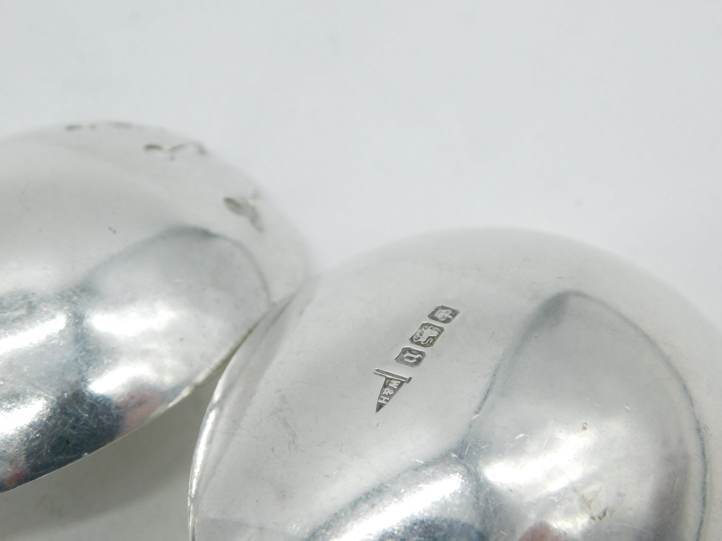 Victorian Sterling Silver Salad Servers Antique 1896 Sheffield Walker & Hall