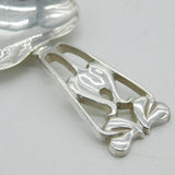A.E Jones Sterling Silver Arts & Crafts Heart Shaped Caddy Spoon Vintage