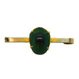 9ct Gold Egyptian Revival Scarab Beetle Brooch Pin Antique 1911 Chester Deco