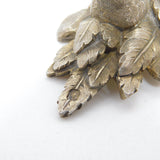 Georgian Cast Sterling Silver Gilt Acorn Sprig Floral Teapot Finial c1820 Antique