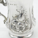 Victorian Sterling Silver Pineapple Motif Christening Mug 1859 London Antique