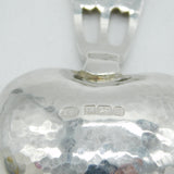 A.E Jones Sterling Silver Arts & Crafts Heart Shaped Caddy Spoon Vintage