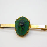 9ct Gold Egyptian Revival Scarab Beetle Brooch Pin Antique 1911 Chester Deco