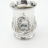 Victorian Sterling Silver Pineapple Motif Christening Mug 1859 London Antique