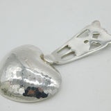 A.E Jones Sterling Silver Arts & Crafts Heart Shaped Caddy Spoon Vintage