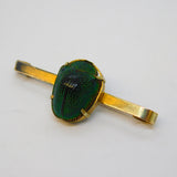 9ct Gold Egyptian Revival Scarab Beetle Brooch Pin Antique 1911 Chester Deco