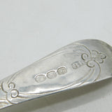 George III Sterling Silver Berry Pattern Sugar Caster Spoon Antique 1812 London