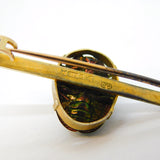 9ct Gold Egyptian Revival Scarab Beetle Brooch Pin Antique 1911 Chester Deco