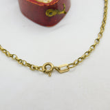 9ct Yellow Gold Cable Chain Link Necklace 42.0cm / 16.5" Vintage 1987