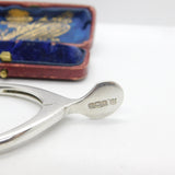 Pair of Sterling Silver Wishbone Sugar Tongs 1928 Sheffield Antique Art Deco
