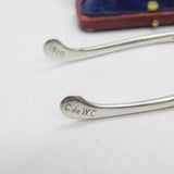 Pair of Sterling Silver Wishbone Sugar Tongs 1928 Sheffield Antique Art Deco