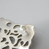 Sterling Silver Floral Dragon Pattern Nurses Buckle Vintage 1972 Birmingham